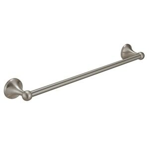 BWE Traditional 18 in. Brushed Nickel Wall Mounted Towel Bar